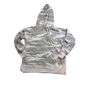 Aerie Camo Hooded Oversized Pullover Sweatshirt XS